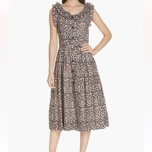 SEA Lottie Leopard Print Dress